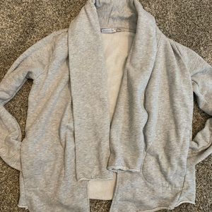 Athleta light grey wrap cardigan